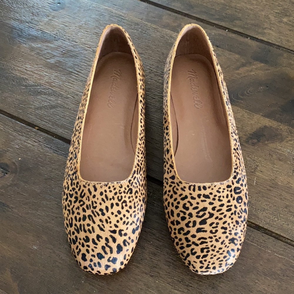 Madewell Leopard Calf Hair Flats